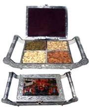 PICTURE SILVER TRAY WITH LID(10