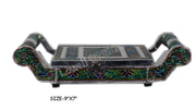 OXIDIZED TRAY MEENAKARI LID (9