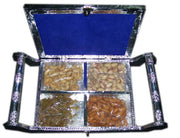 OXIDIZED DRY FRUIT TRAY BOX(10