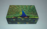 PEACOCK DIGITAL PRINT WOODEN BOX ( 6
