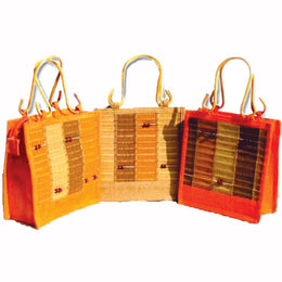 Jute Bamboo Mat ladies Bags