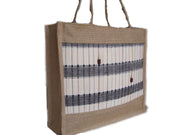 Bamboo mat jute tote bags
