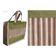 Jute Bamboo Mat Ladies Bag