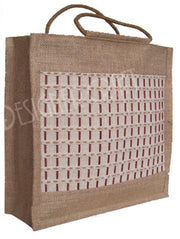 Bamboo Mat Jute Grocery Bag