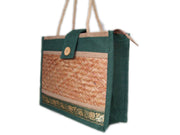 Jute Small Bamboo Mat Bag