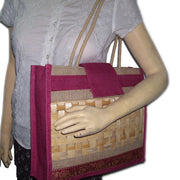 Jute Decorative Big Bamboo Mat Bags