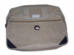 JUTE COTTON CANVAS LAP TOP BAG