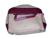 JUTE COTTON LEATHER LAP TOP BAG