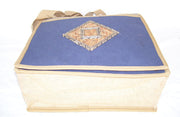 JUTE CANVAS SHOULDER BAG