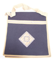 JUTE CANVAS SHOULDER BAG