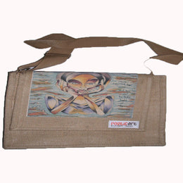 JUTE CANVAS CONFERENCE BAG