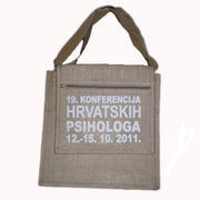 HARVATSKIH PRINTED JUTE CONFERENCE BAG