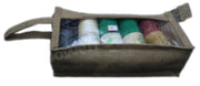 PVC Jute Cosmetic Bag