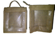 jute cosmetic gift bag