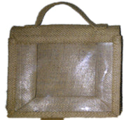 jute cosmetic gift bag