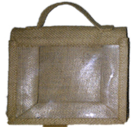 jute cosmetic gift bag