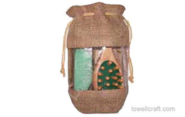 DRAWSTRING BAG WITH PVC WINDOW