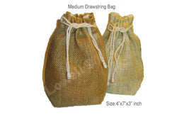 JUTE DRAWSTRING BAG
