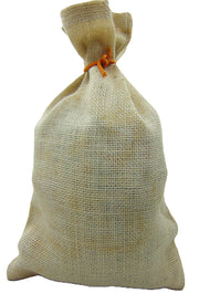 SANTA CLAUSE JUTE DRAWSTRING BAG