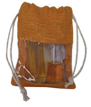 DRAWSTRING BAG WITH PVC WINDOW