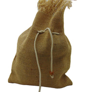 HAIRY JUTE DRAWSTRING  POUCH BAG