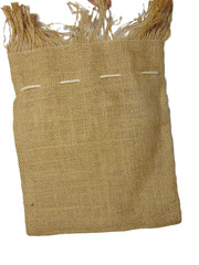 HAIRY JUTE DRAWSTRING  POUCH BAG