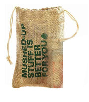 PRINTED JUTE DRAWSTRING BAG