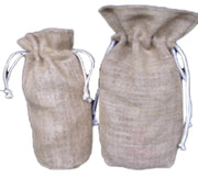 WINE BOTTLE JUTE DRAWSTRIN BAG