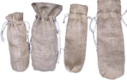 WINE BOTTLE JUTE DRAWSTRIN BAG