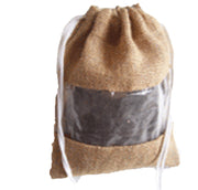 TEA PACKAGING JUTE DRAWSTRING BAG