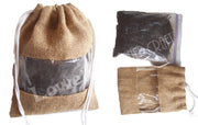 TEA PACKAGING JUTE DRAWSTRING BAG
