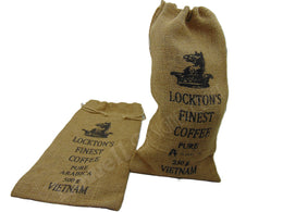 COFFEE BEAN JUTE DRAWSTRING BAG