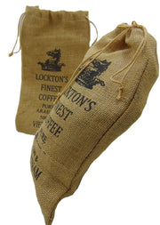 COFFEE BEAN JUTE DRAWSTRING BAG