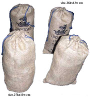 COFFEE BEAN JUTE DRAWSTRING BAG