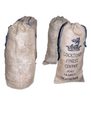 COFFEE BEAN JUTE DRAWSTRING BAG