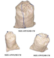 COFFEE BEAN JUTE DRAWSTRING BAG