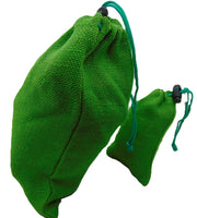 JUTE DRAWSTRING POUCH WITH PLASTIC LOCK