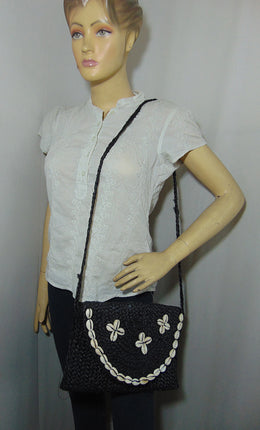 Hand woven Jute fiber clutch bag