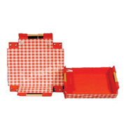 CHECK DESIGN JUTE TRAY