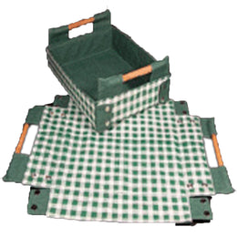 CHECK DESIGN JUTE TRAY