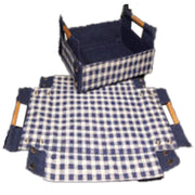 CHECK DESIGN JUTE TRAY