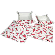 CHILLI PRINT JUTE TRAY