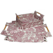 GRAPE DESIGN JUTE TRAY