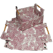 GRAPE DESIGN JUTE TRAY