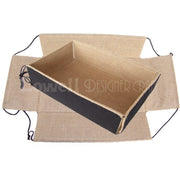 RECTANGLE PULLSTRING JUTE TRAY