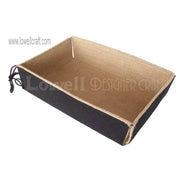 RECTANGLE PULLSTRING JUTE TRAY
