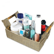 RECTANGLE CANE HANDLE JUTE TRAY