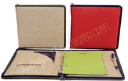 Jute A5 Travel Organizer