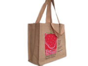Cherry Print Jute Promotional Bag