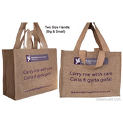 Cherry Print Jute Promotional Bag